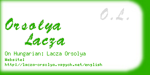 orsolya lacza business card